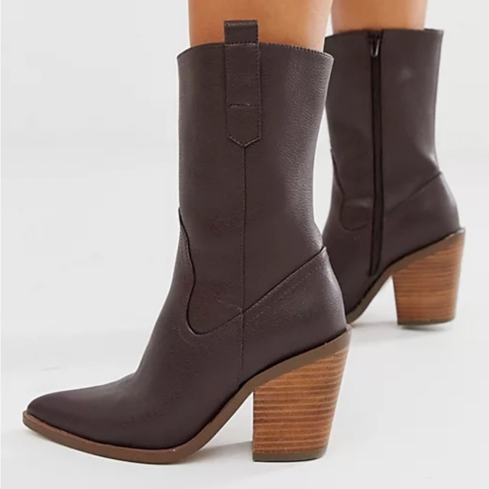 ASOS Womens size 8 faux leather boots